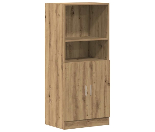 Mueble cocina madera ingeniería roble artisan 57x41,5x131,5 cm