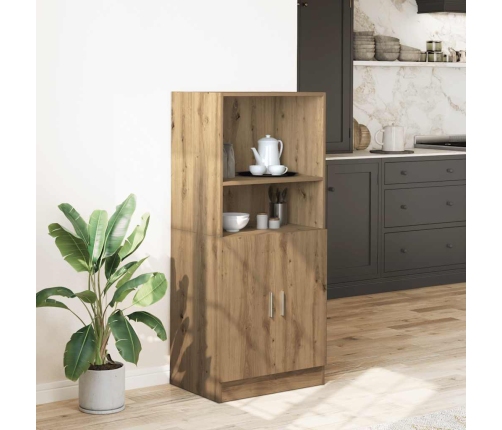 Mueble cocina madera ingeniería roble artisan 57x41,5x131,5 cm