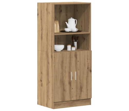 Mueble cocina madera ingeniería roble artisan 57x41,5x131,5 cm