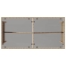 Set comedor de jardín 3 pzas con cojines ratán sintético beige