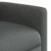 Sillón de masaje reclinable de tela gris oscuro