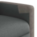 Sillón de masaje reclinable de tela gris oscuro