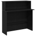 Mostrador de recepción negro 100x50x103,5 cm madera ingeniería