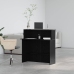 Mostrador de recepción negro 100x50x103,5 cm madera ingeniería