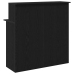 Mostrador de recepción negro 100x50x103,5 cm madera ingeniería