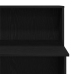 Mostrador de recepción negro 100x50x103,5 cm madera ingeniería