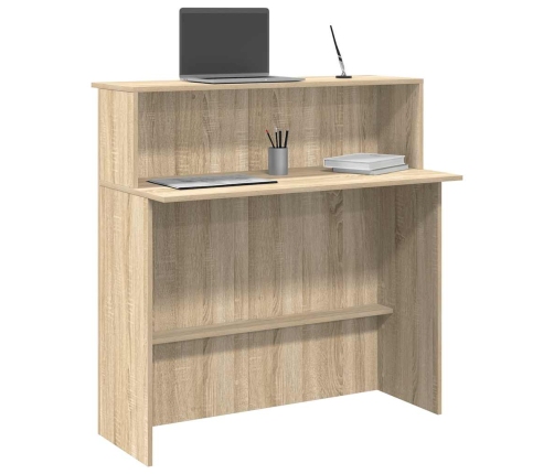 Mostrador de recepción roble sonoma 100x50x103,5 cm