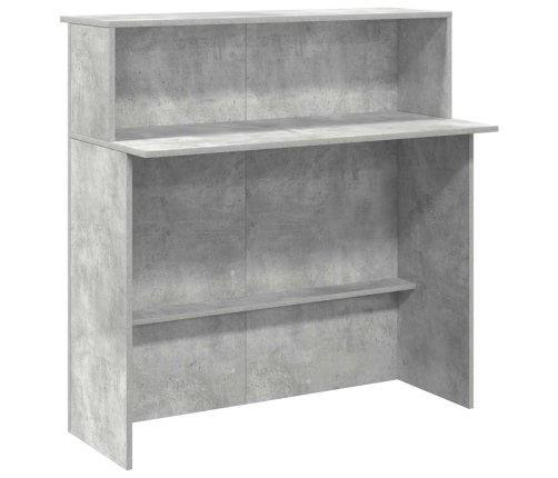 Mostrador de recepción gris hormigón 100x50x103,5 cm