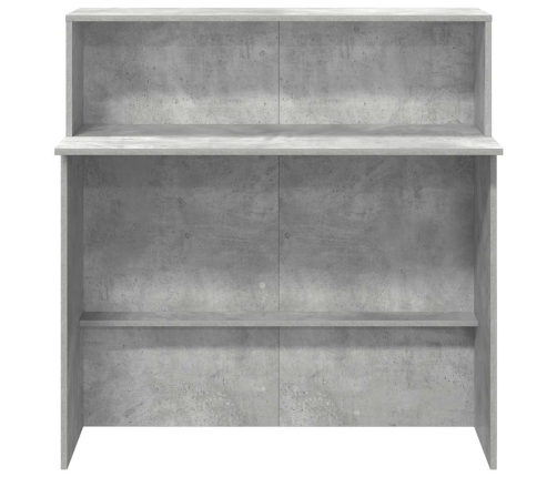 Mostrador de recepción gris hormigón 100x50x103,5 cm