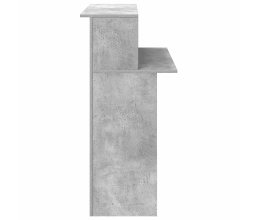 Mostrador de recepción gris hormigón 100x50x103,5 cm