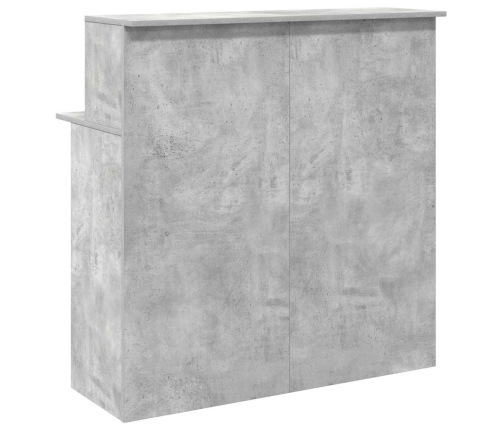 Mostrador de recepción gris hormigón 100x50x103,5 cm