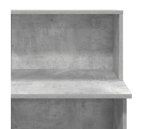 Mostrador de recepción gris hormigón 100x50x103,5 cm