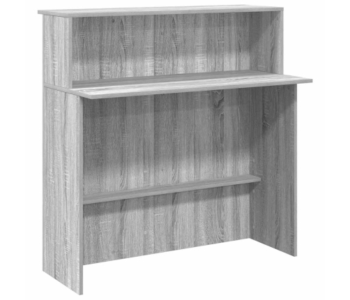 Mostrador de recepción sonoma gris 100x50x103,5 cm