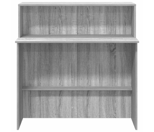 Mostrador de recepción sonoma gris 100x50x103,5 cm