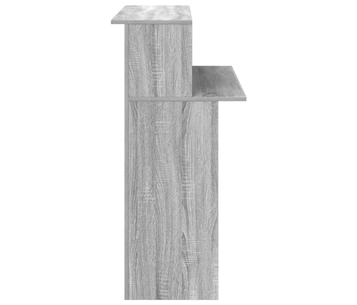 Mostrador de recepción sonoma gris 100x50x103,5 cm