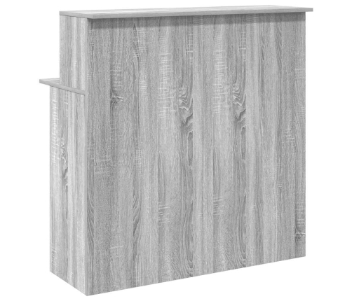 Mostrador de recepción sonoma gris 100x50x103,5 cm