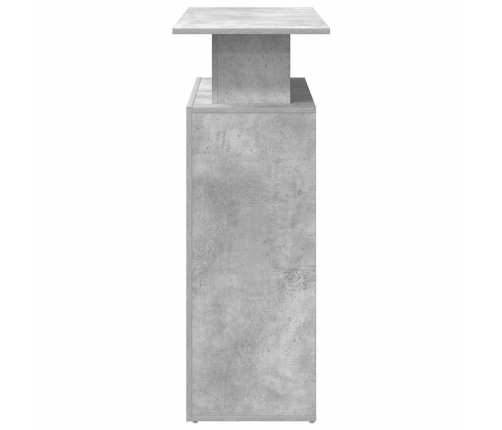 Mostrador de recepción gris hormigón 100x40x104 cm