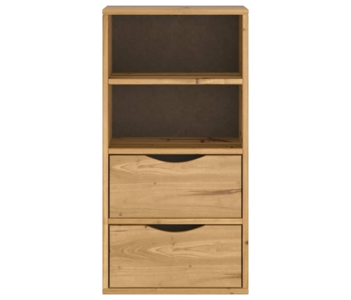 Mueble auxiliar con cajones ODDA 40x24x79 cm madera maciza pino