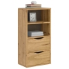 Mueble auxiliar con cajones ODDA 40x24x79 cm madera maciza pino