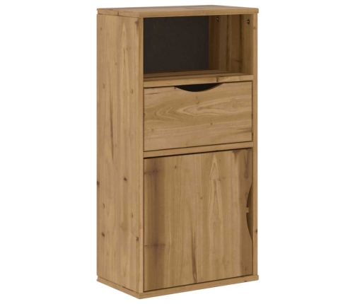 Mueble auxiliar con cajón ODDA 40x24x79 cm madera maciza pino