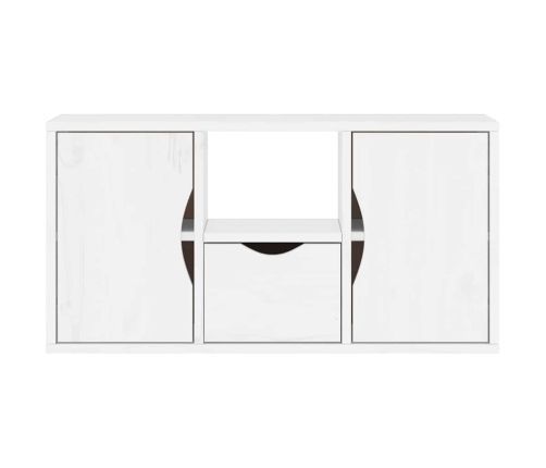 Mueble para TV con cajón ODDA blanco 79x24x40,5 cm madera pino