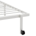 Estructura de cama sin colchón plegable blanco acero 75x190 cm