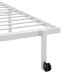 Estructura de cama sin colchón plegable blanco acero 80x200 cm