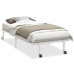 Estructura de cama sin colchón plegable blanco acero 90x190 cm