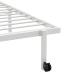 Estructura de cama sin colchón plegable blanco acero 90x200 cm