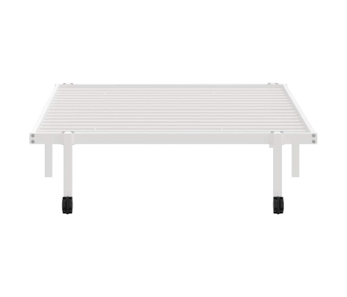 Estructura de cama sin colchón plegable blanco acero 107x203 cm