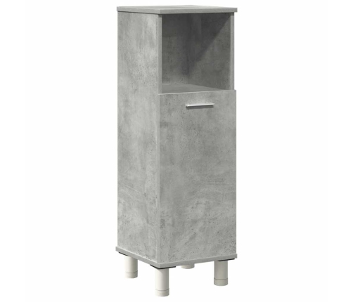 Juego muebles de baño 4 pzas madera contrachapada gris hormigón