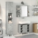 Set muebles de baño 2 piezas madera contrachapada gris hormigón