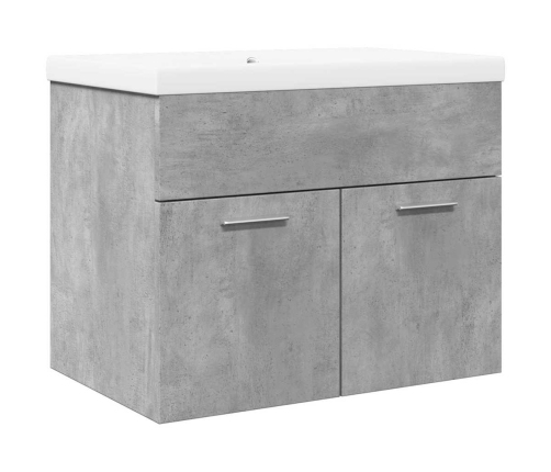 Mueble de baño con lavabo integrado gris hormigón