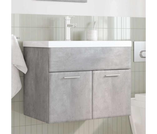 Mueble de baño con lavabo integrado gris hormigón