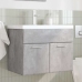 Mueble de baño con lavabo integrado gris hormigón