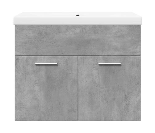 Mueble de baño con lavabo integrado gris hormigón