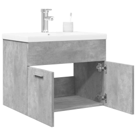 Mueble de baño con lavabo integrado gris hormigón