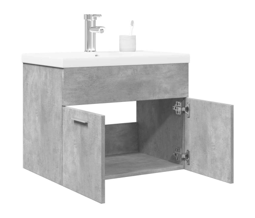 Mueble de baño con lavabo integrado gris hormigón