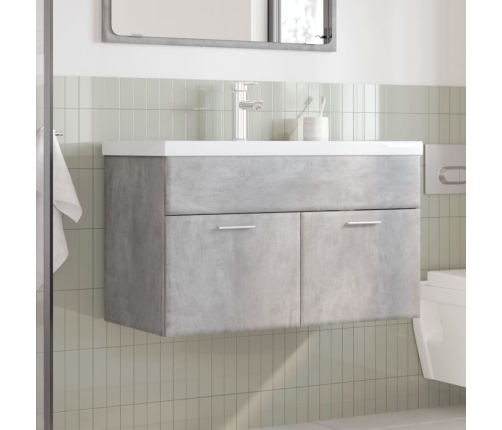 Mueble de baño con lavabo integrado gris hormigón