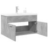 Mueble de baño con lavabo integrado gris hormigón