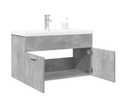 Mueble de baño con lavabo integrado gris hormigón