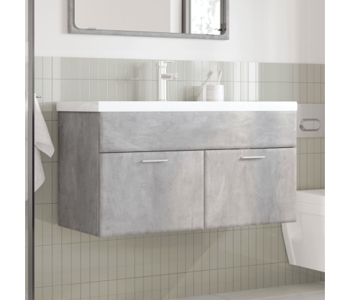 Mueble de baño con lavabo integrado gris hormigón