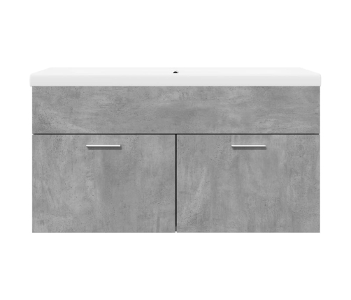 Mueble de baño con lavabo integrado gris hormigón