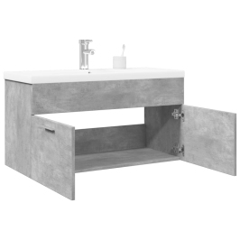 Mueble de baño con lavabo integrado gris hormigón