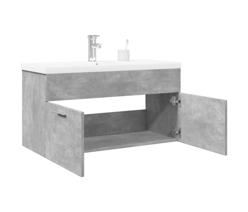 Mueble de baño con lavabo integrado gris hormigón