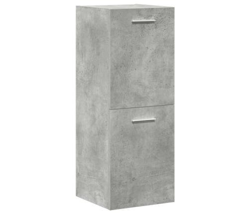 Set muebles de baño 2 piezas madera contrachapada gris hormigón