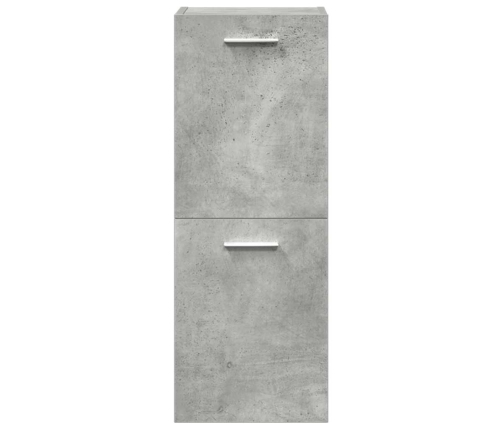 Set muebles de baño 2 piezas madera contrachapada gris hormigón