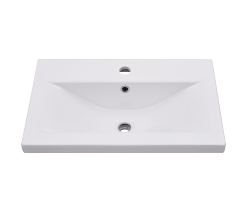 Set muebles de baño 5 piezas madera ingeniería gris hormigón