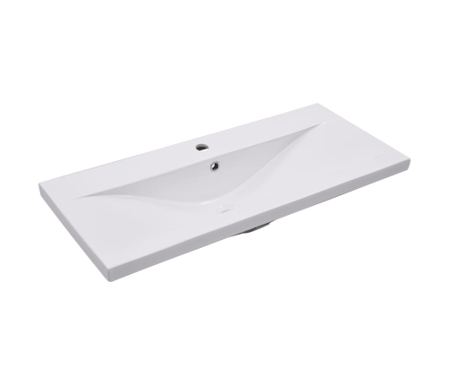 Set muebles de baño 5 piezas madera ingeniería gris hormigón