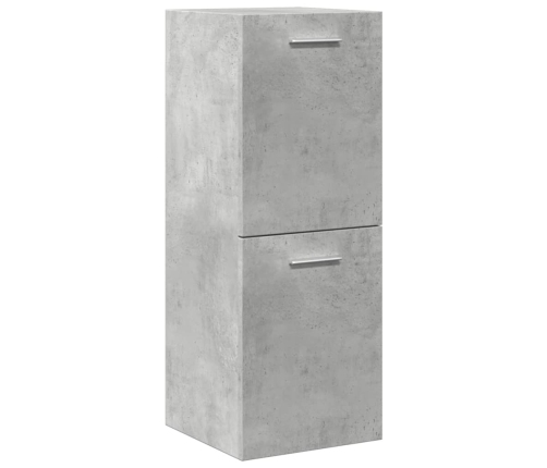 Juego muebles de baño 4 pzas madera contrachapada gris hormigón